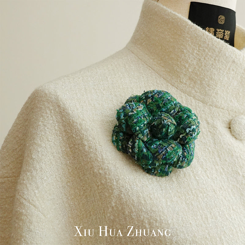 奶昔白色进口粗花呢夹克套装X23161 My Store