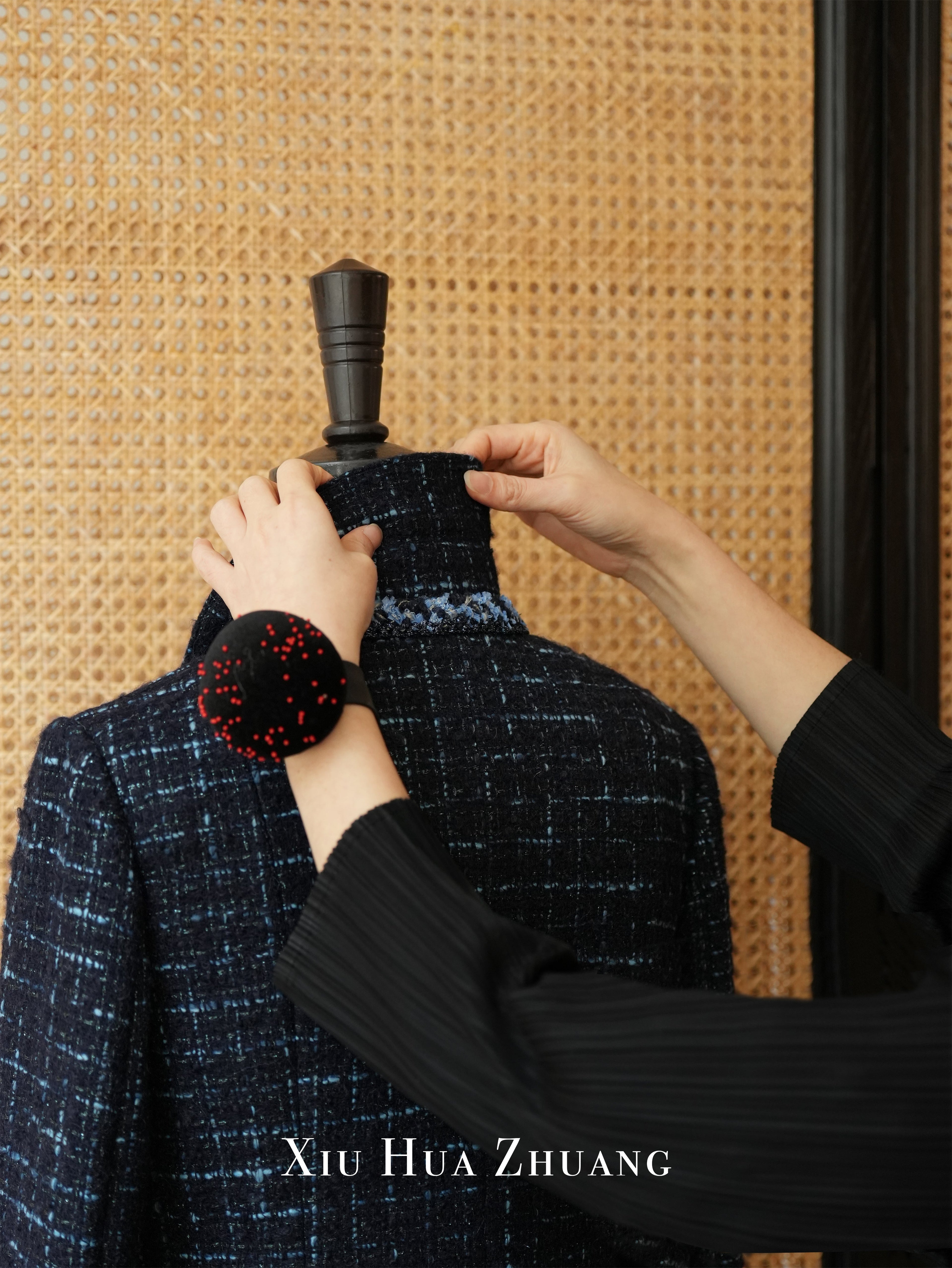 Moon Tweed·Starlit Midnight Blue Jacket 绣华莊