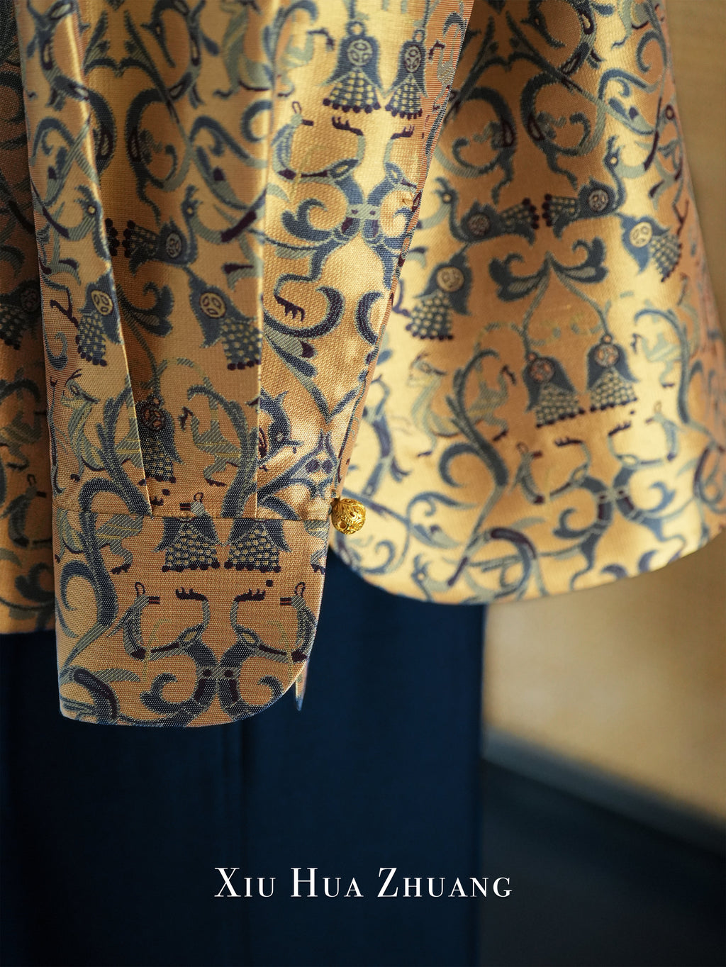 Shu Brocade·Naples Yellow Jacquard Top 绣华莊