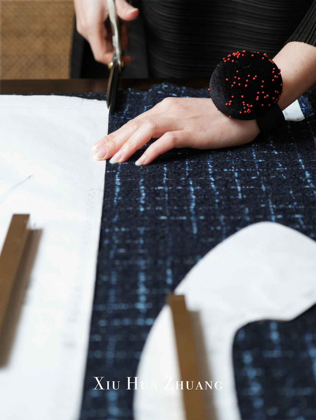 Moon Tweed·Starlit Midnight Blue Jacket 绣华莊